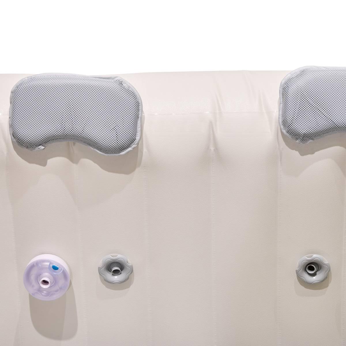Hespéride - SPA Hinchable cómodo para 5 Personas, Color Topo, 293x230x71cm, 10 hidromasajes, 180 chorros de Aire, conexión WiFi - para jardín y terraza