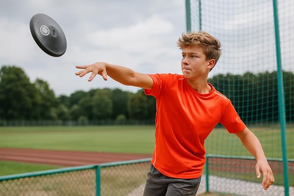 HAEST VINEX Disque à Lancer d’entraînement – en Caoutchouc – 0,35 kg - 0,50 kg - 0,60 kg - 0,75 kg - 0,80 kg - 1,00 kg - 1,25 kg - 1,50 kg - 1,75 kg - 2,00 kg - 2
