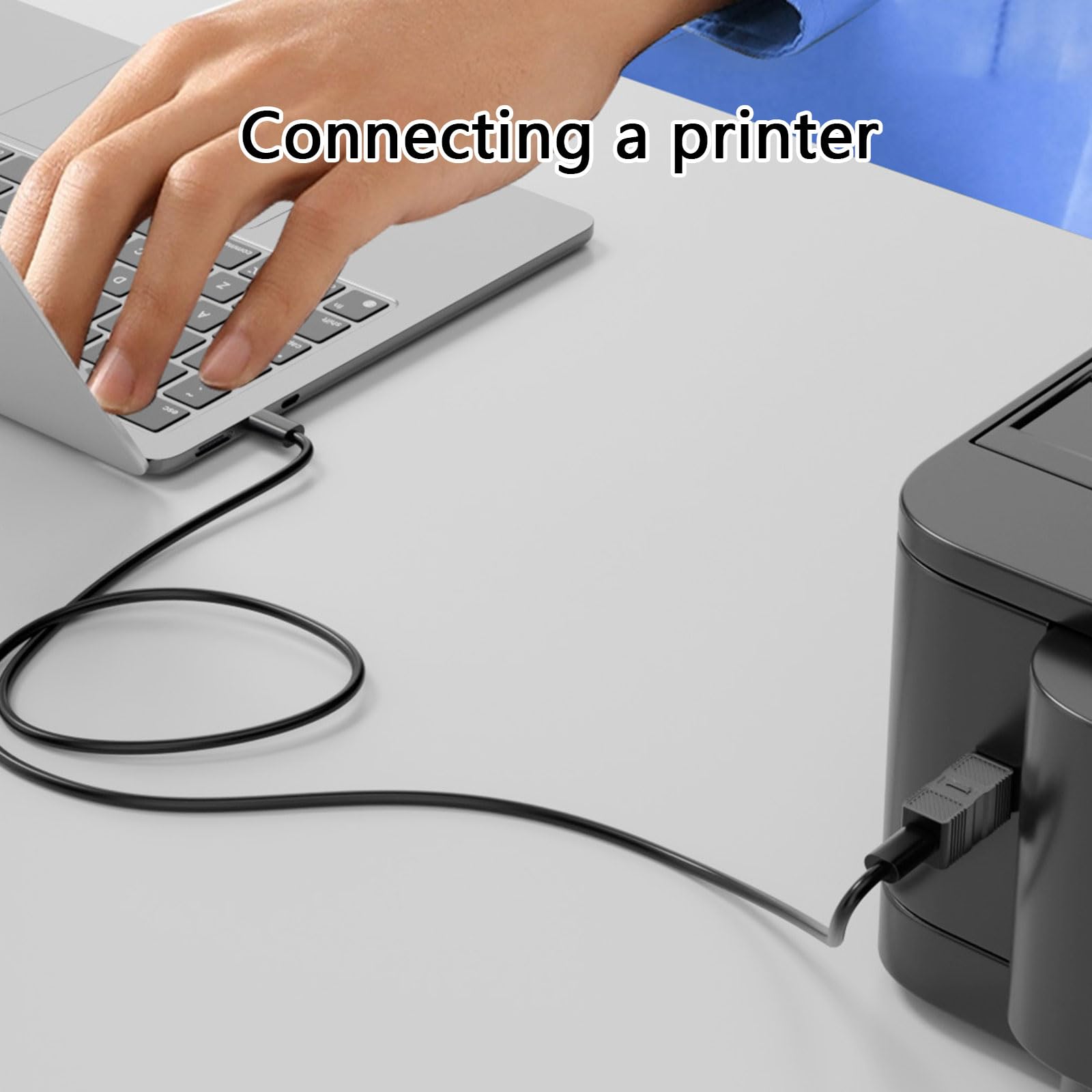 Adaptateur USB 3.0 - Port USB B Vers USB Type C - Pour Imprimante, Disque Dur Et Plus