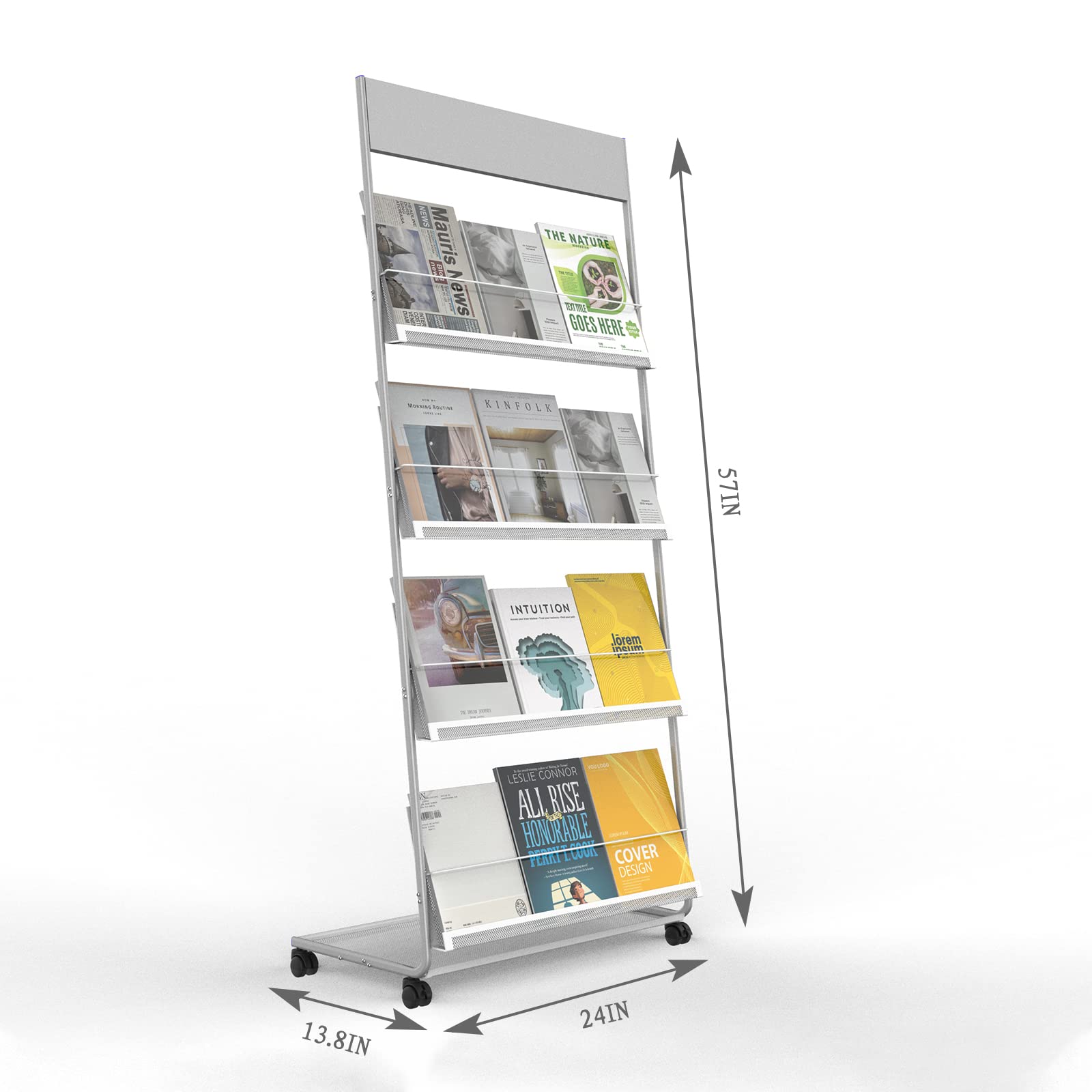moラック Amazon.com: TONGMO Floor-Standing Magazine Rack 4-Layer with