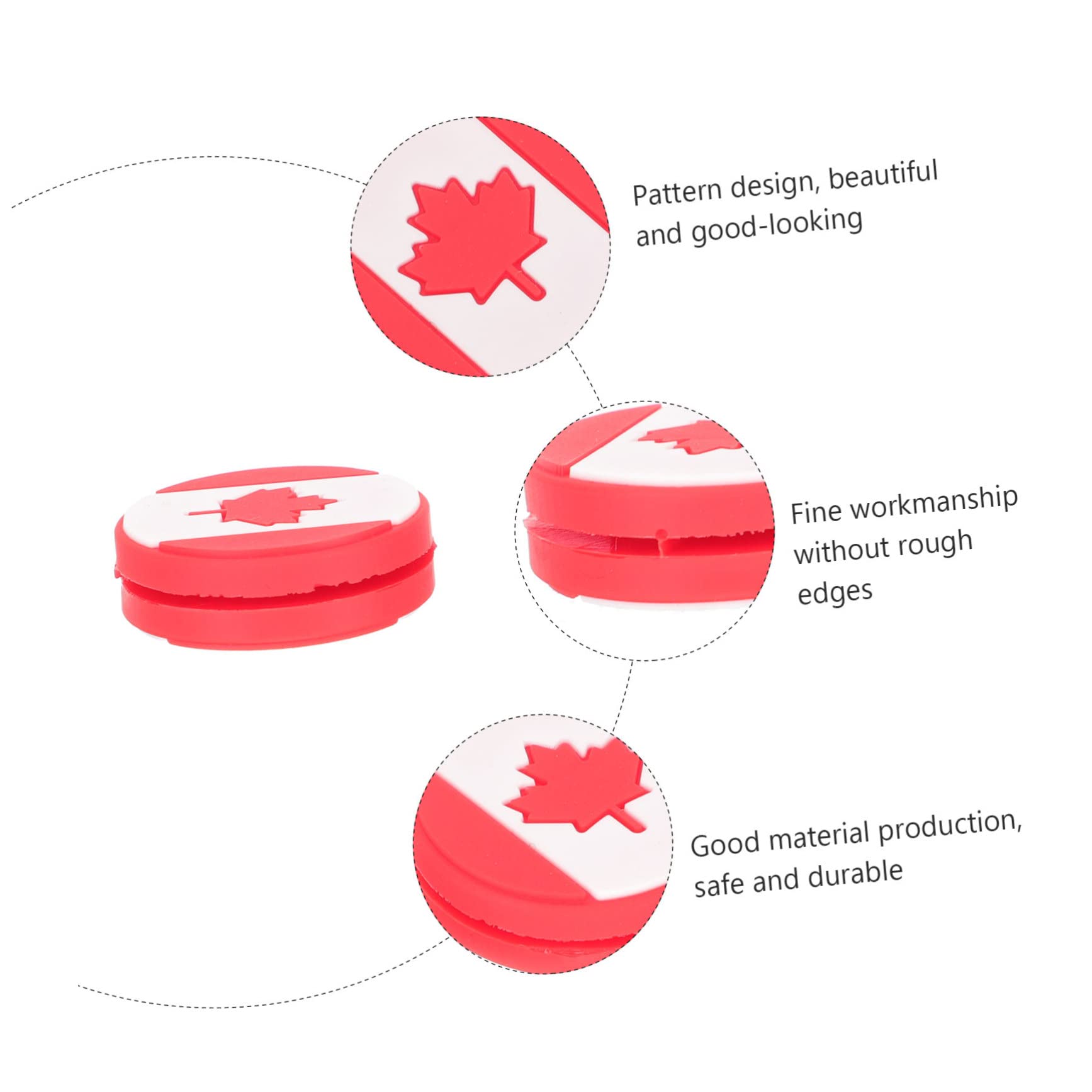 WHAMVOX 6pcs Tennis Racket Shock Absorber USA Accessories Canadian Flag California Flag String Vibration Dampener Tennis Racket Absorber Canada Flag Tennis Dampener Silicone Racket Damper