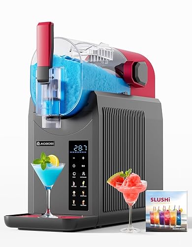 Slushie Machine for Home, Frozen Drink&Slushy Machine with Cookbook, Margarita Machine with 6 Presets Programs, No Ice Needed Self-Cleaning Slushy Maker, Cocktails, Frappés, Soft Ice Cream, Milkshakes