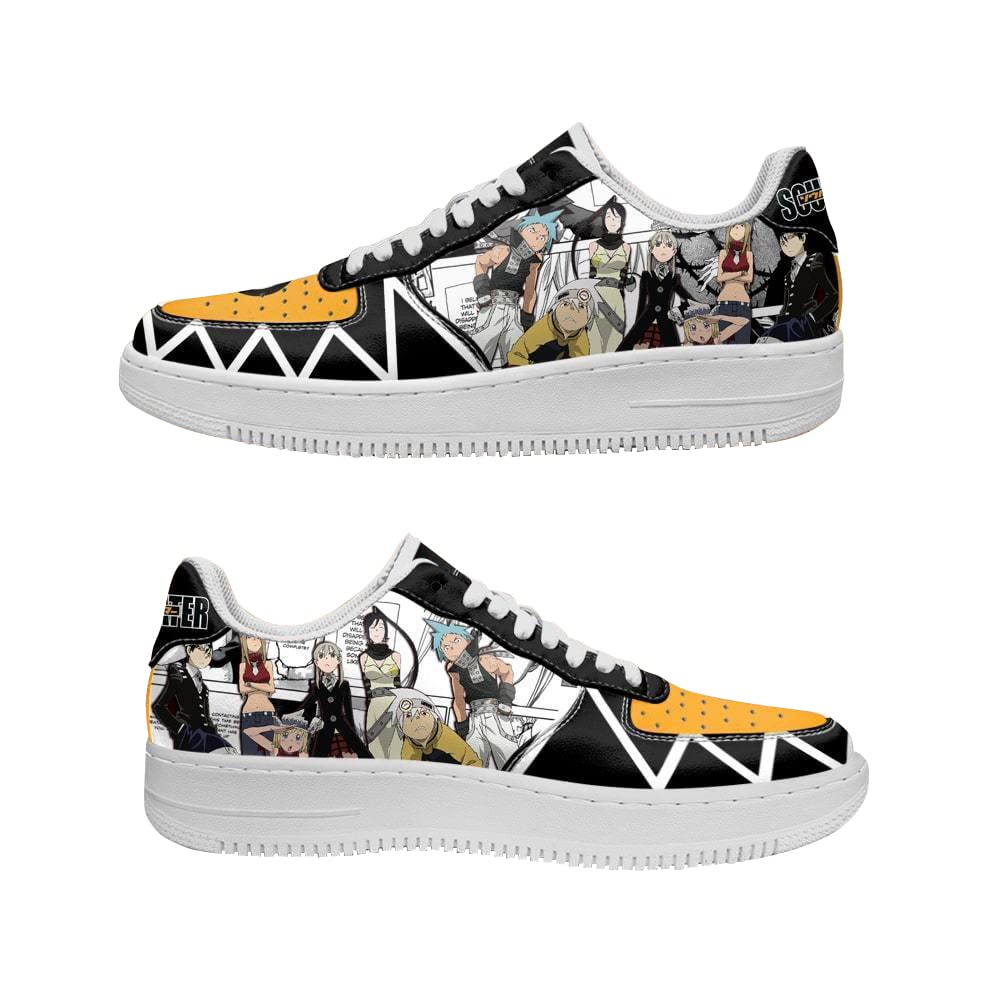 Maka Albarn Black Star Team Mens Womens Japan Anime Low Basketball Shoes Cosplay Fashion Lace Up Sneakers Unisex Adult