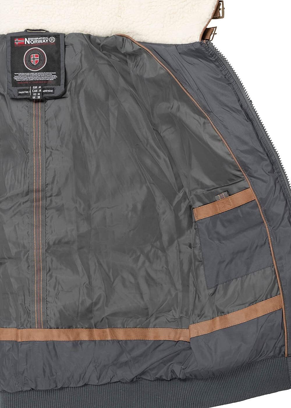 Geographical Norway Jacket Abramovitch Jacket Man Polyester Dark Gray Xl