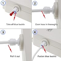 Vista 5 de Sistema de bomba dispensadora de agua embotellada TDRRICH, bomba de agua eléctrica para beber de un solo tubo, con caudal de 5 galones, potencia