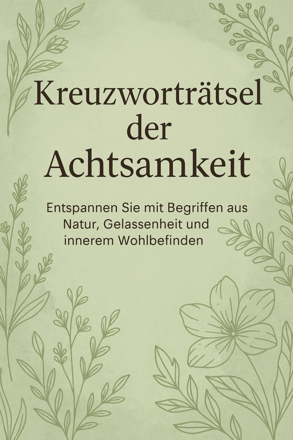 Kreuzworträtsel der Achtsamkeit: Entspannen Sie mit Begriffen aus Natur, Gelassenheit und innerem Wohlbefinden (German Edition)