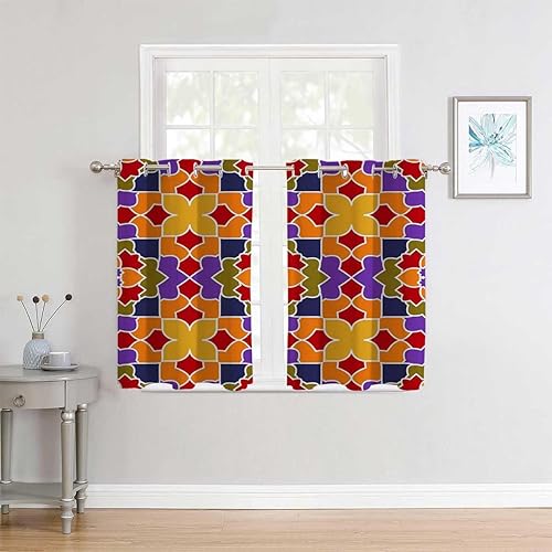 Cortinas para Habitacion Abstract Art Line Geometric Door Privacy Curtain Cortinas para Ventanas De Cuarto 110Inch Width by 96Inch Length,2 Panels