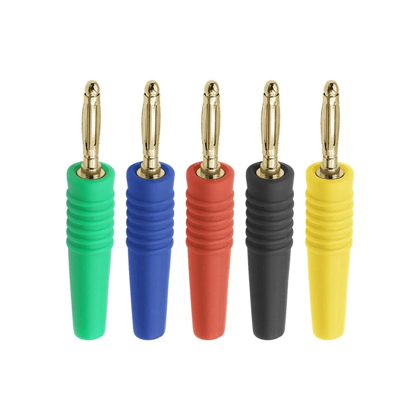 100 szt. 2 mm adapter złącza elektrycznego 5 kolorów czarny/czerwony/żółty/zielony/niebieski (7)