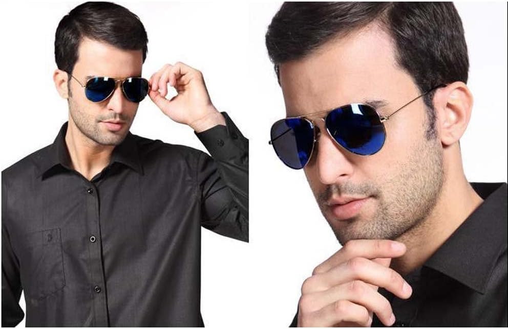 Piggy2gether- Men Women Large Size Blue Classic Polarized Sunglasses