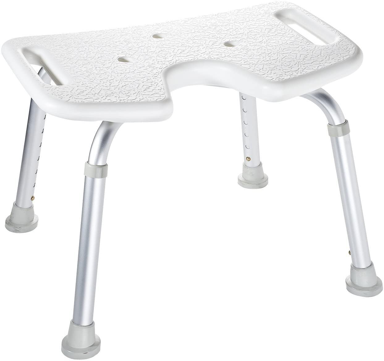 RIDDER Badhocker Duschhocker Duschstuhl Duschhilfe Badestuhl Duschsitz 110 kg weiß oder grau Polyethylen Aluminium