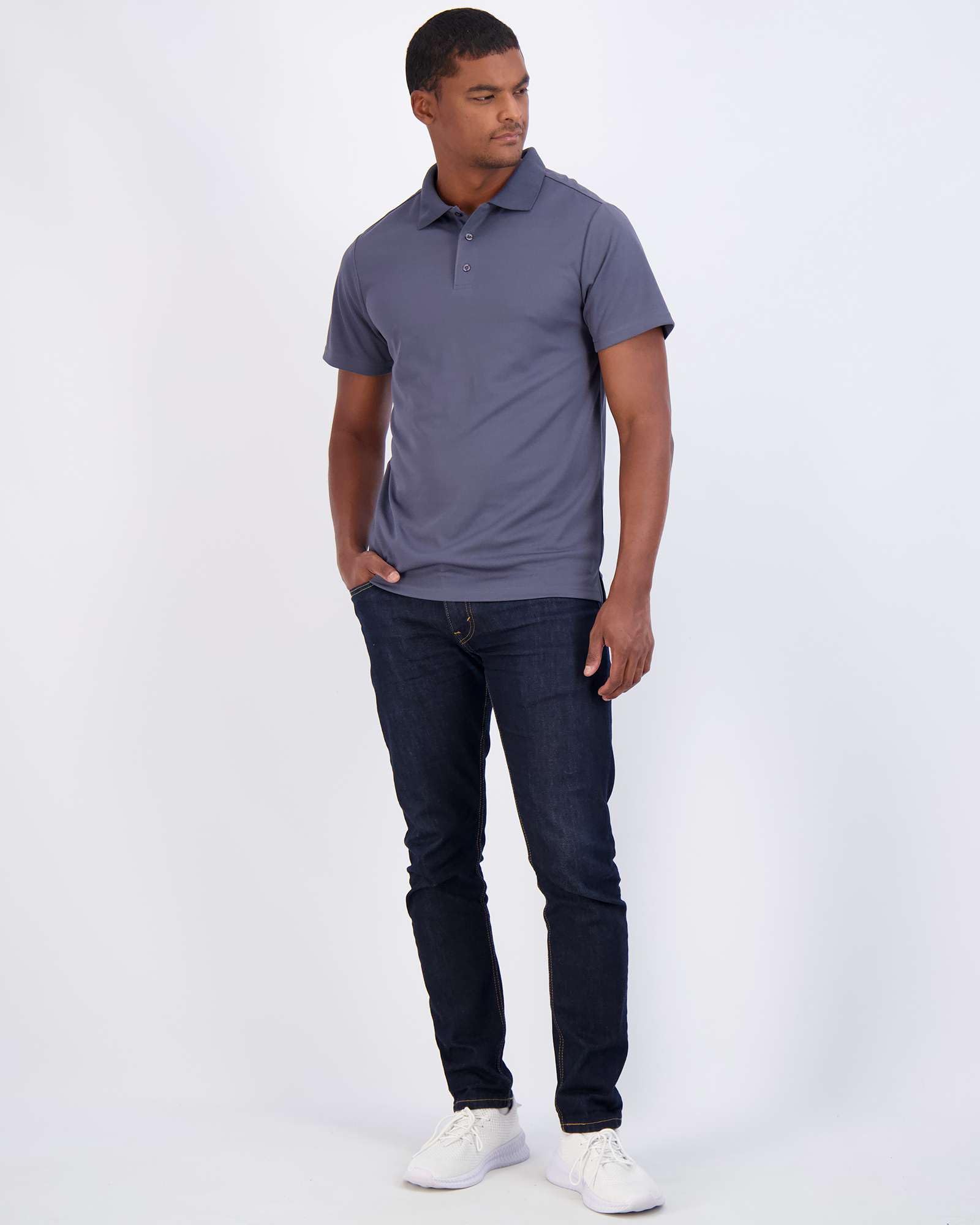 Real Essentials Herren Casual Polohemd (3er Pack)