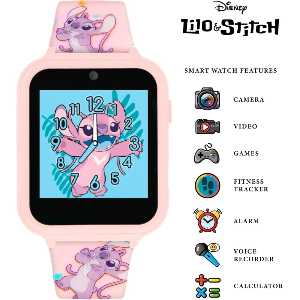 CARTOON Montre interactive Angel Disney smartwatch pour enfants multifonction rechargeable avec USB