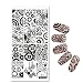 Mezerdoo 1Pcs Wrench Chain Gear Wheel Nail Art Stamping Template Image Plate
