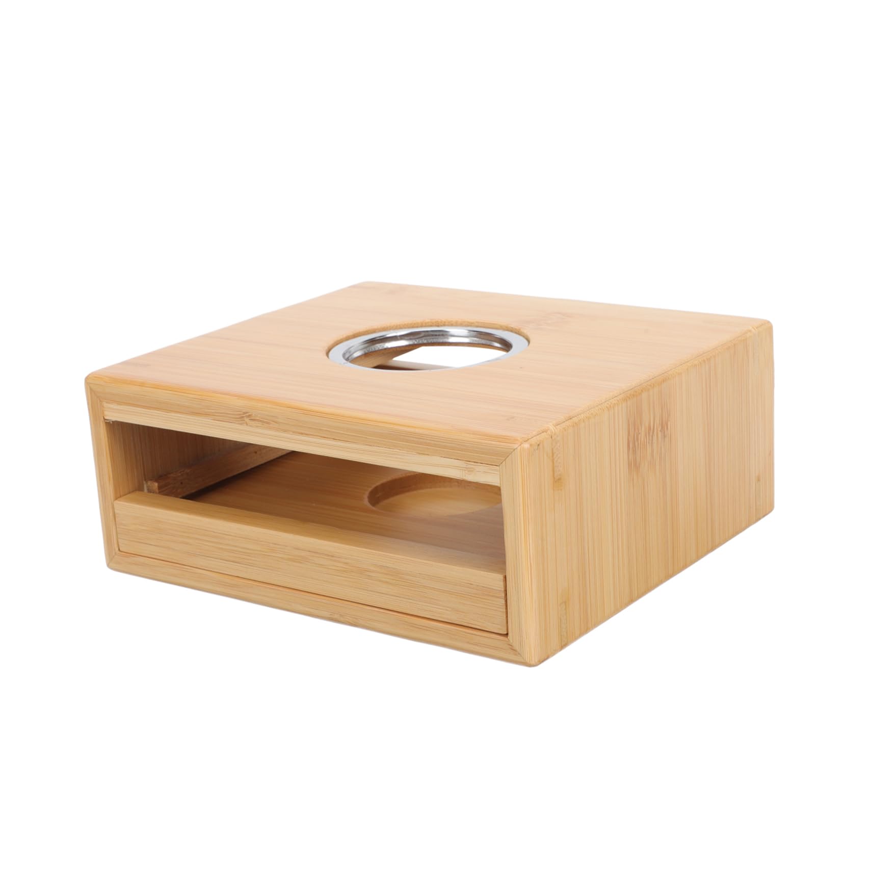 PRETYZOOM Bamboo Tea Warmer Teapot Heater Teapot Warmer Base Tea Pot Candle Holder