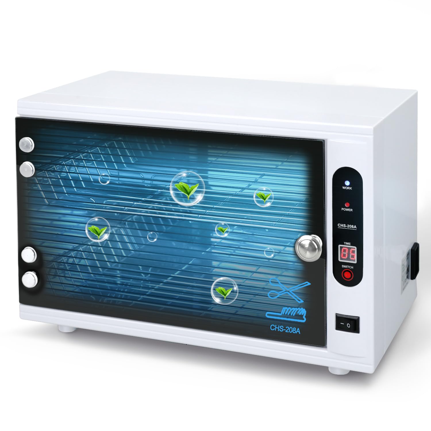 Nail Tool Cleaning Cabinet, Large Capacity Cleaner Box Cleaner Cabinet Cleaning Machine Barber Tool Box Nails Art Tool Equipment for Salon, Spa, Barber