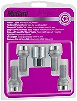 Parafuso Antifurto Mcgard original Kit de Roda c/porca chave segredo importado contra roubo e remoção resistente cromado homologado montadoras (28018)