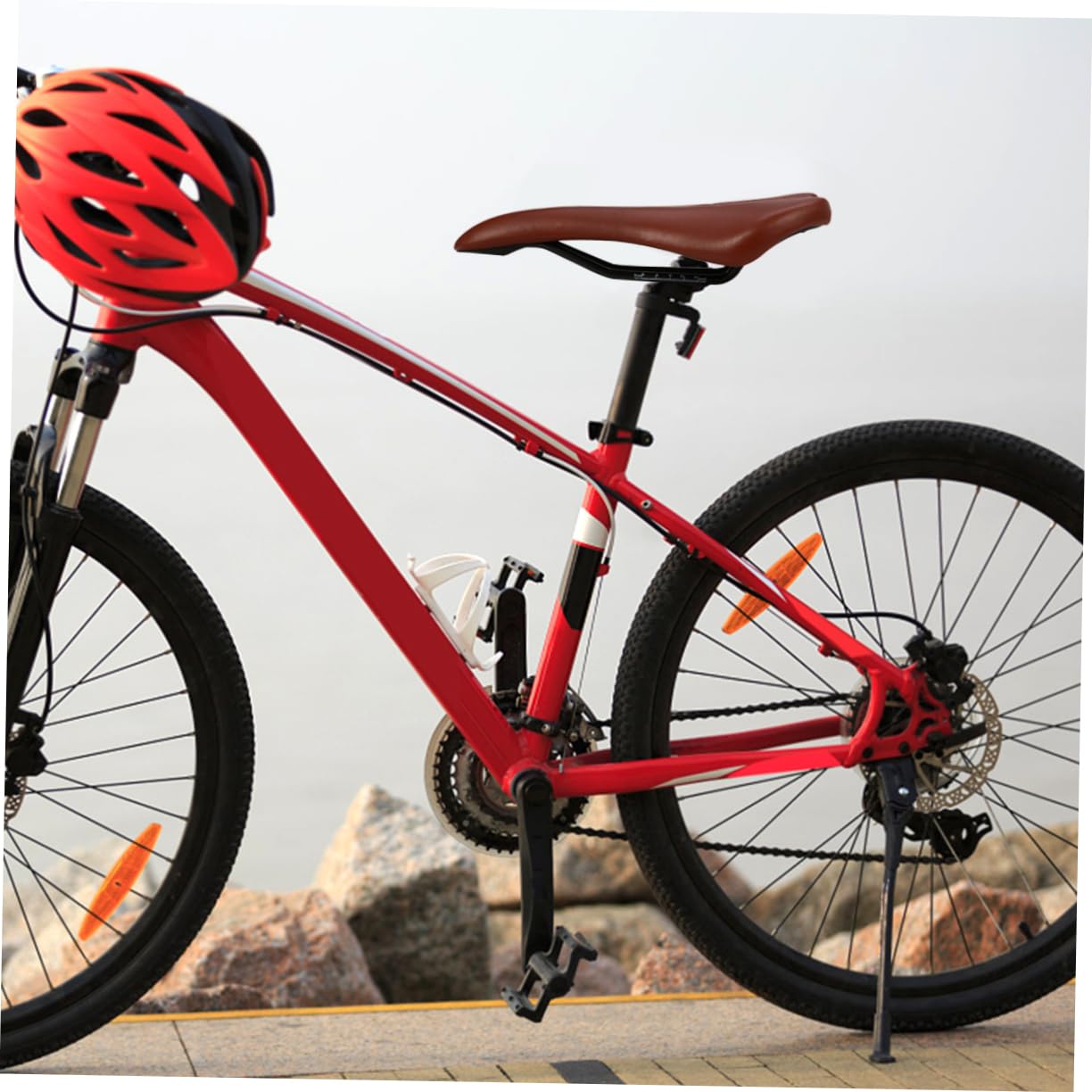 Abaodam Cuscino per Sella da Bici in Pelle Pu Coprisella per Bici Facile da Montare Sellino Confortevole per Allenamento