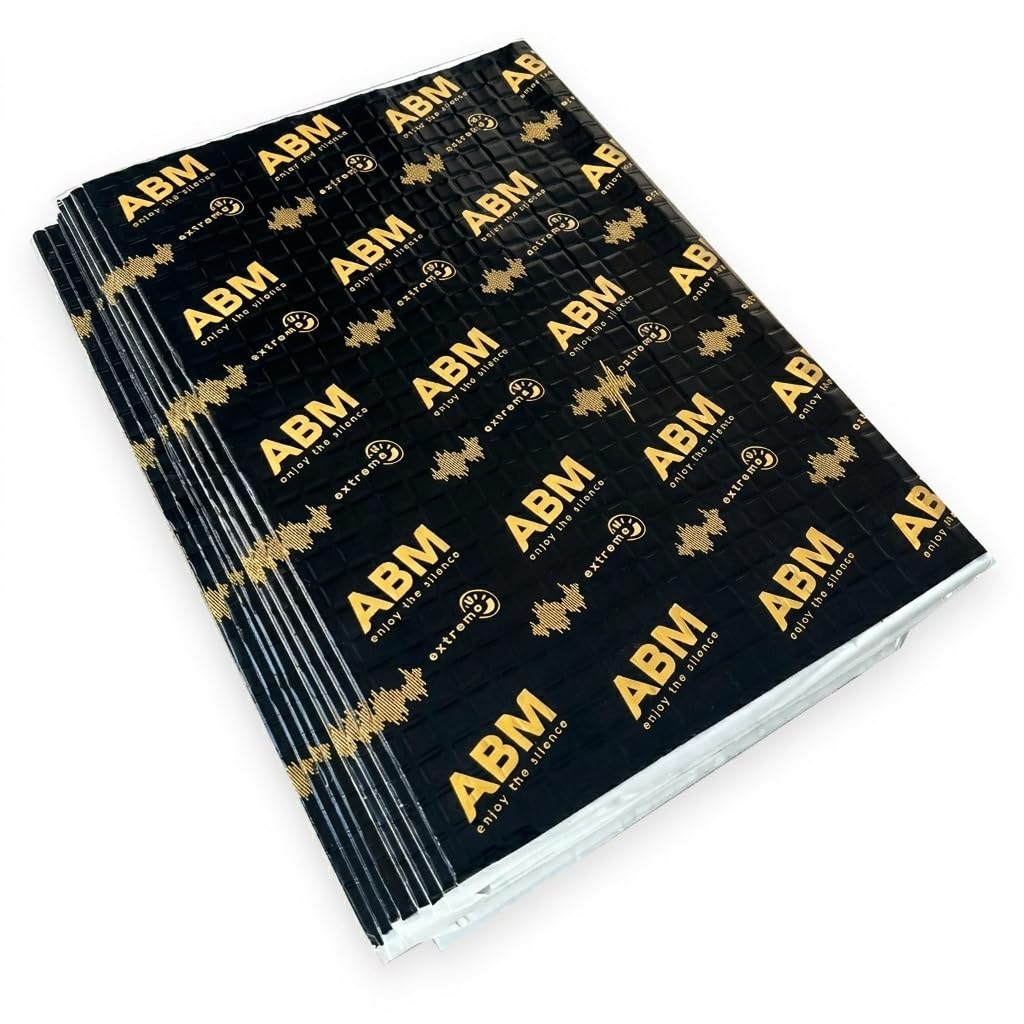 Abm Enjoy The Silence Black Abm Extreme 2.0 Mm Sound Deadening Mat 50X70 Cm 8 Sheets 2.8 M²