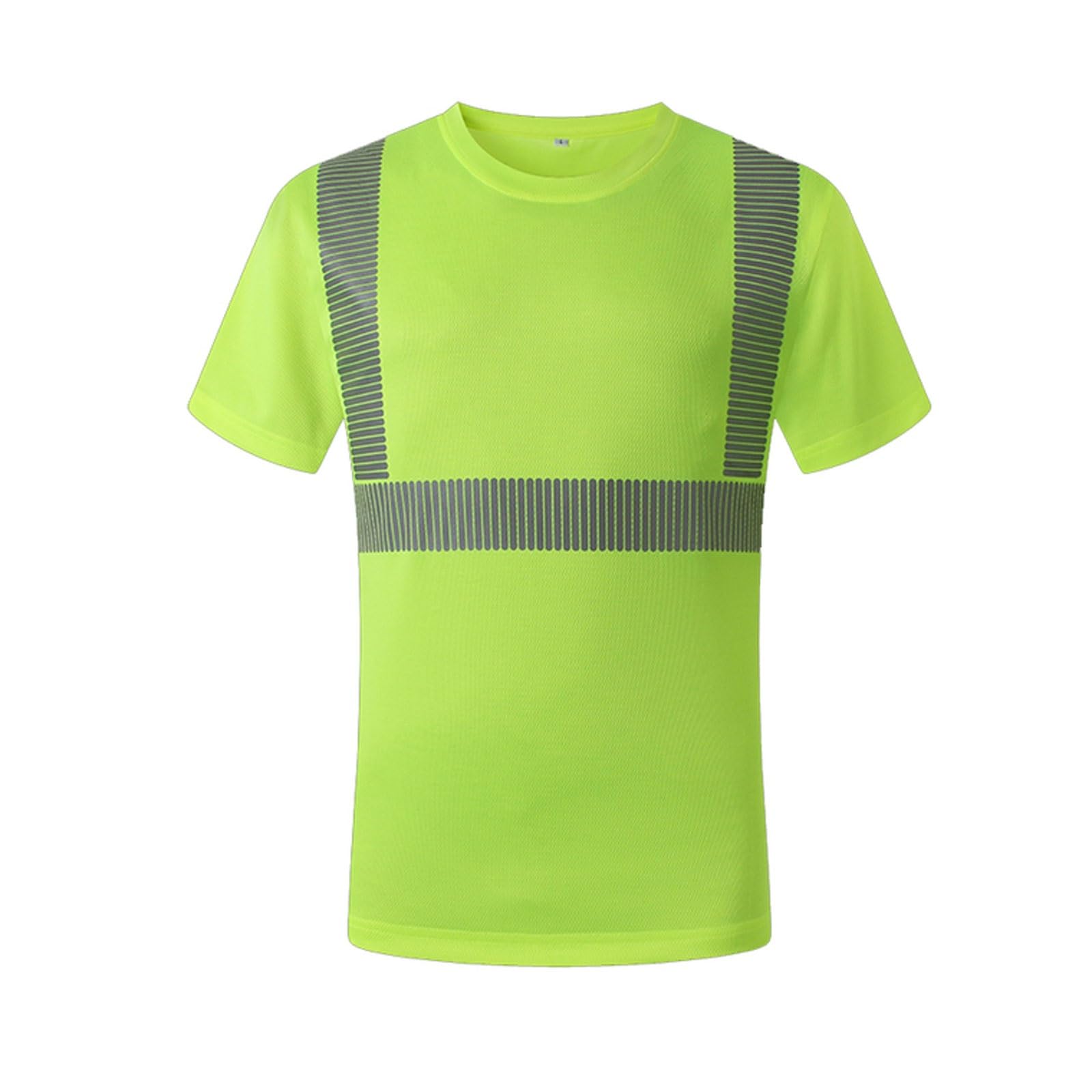 Warnweste, Warnweste, reflektierendes T-Shirt, mehrfarbig, mehrere Größen