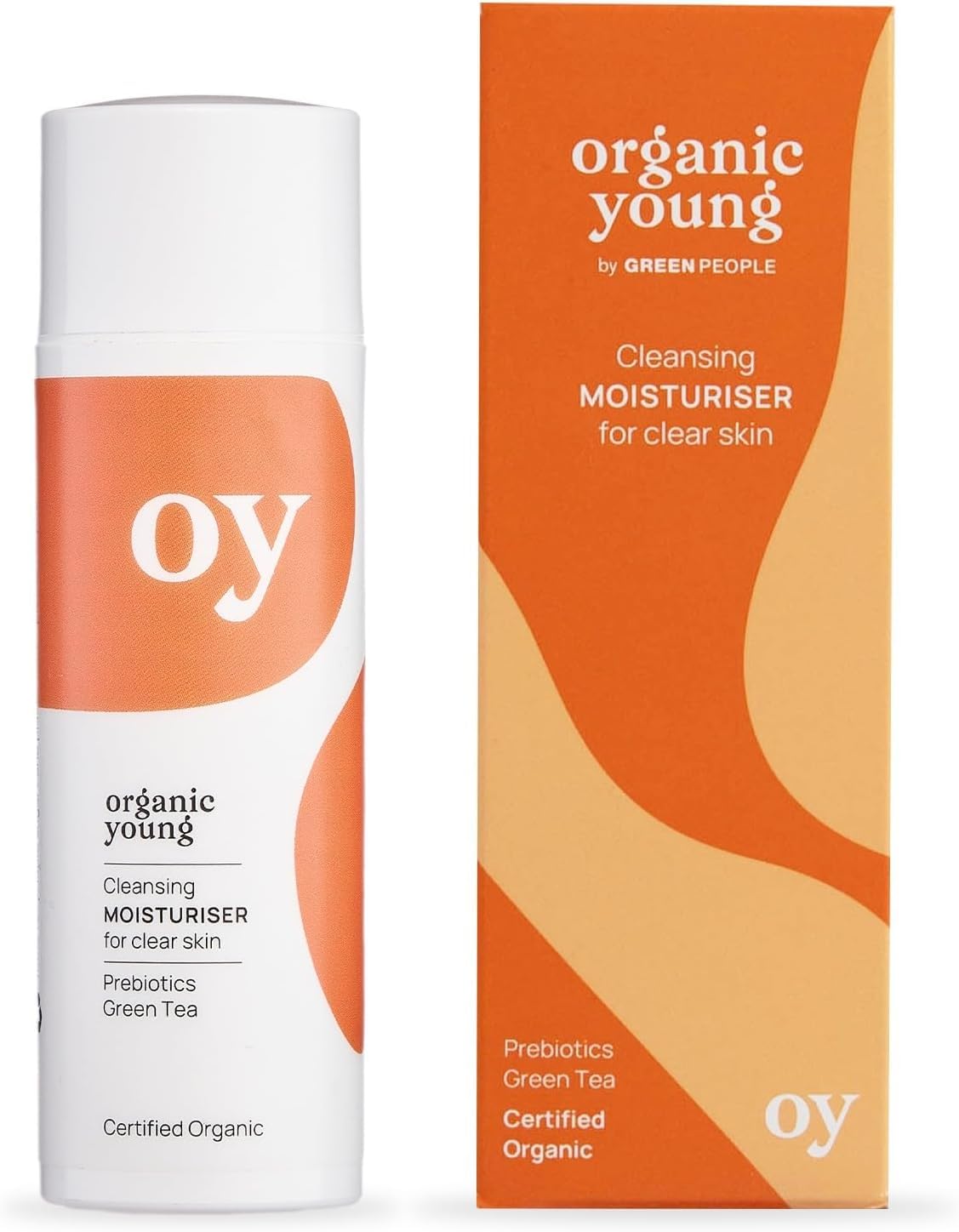 Green People Oy Clear Skin Moisturiser - Organic Young for Teen Skin - Paraben & Alcohol Free - Vegan, 50ml