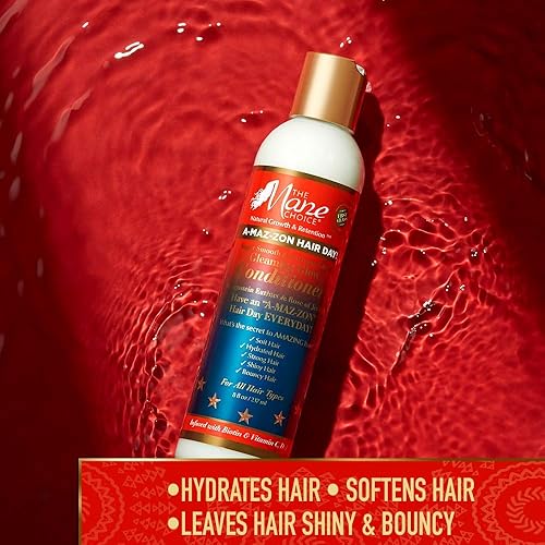 Miniatura 6 de THE MANE CHOICE A-MAZ-ZON HAIR DAY  Precioso acondicionador sin enjuague brillante  Hidratación duradera, nutre e hidrata  Infundido con biotina y