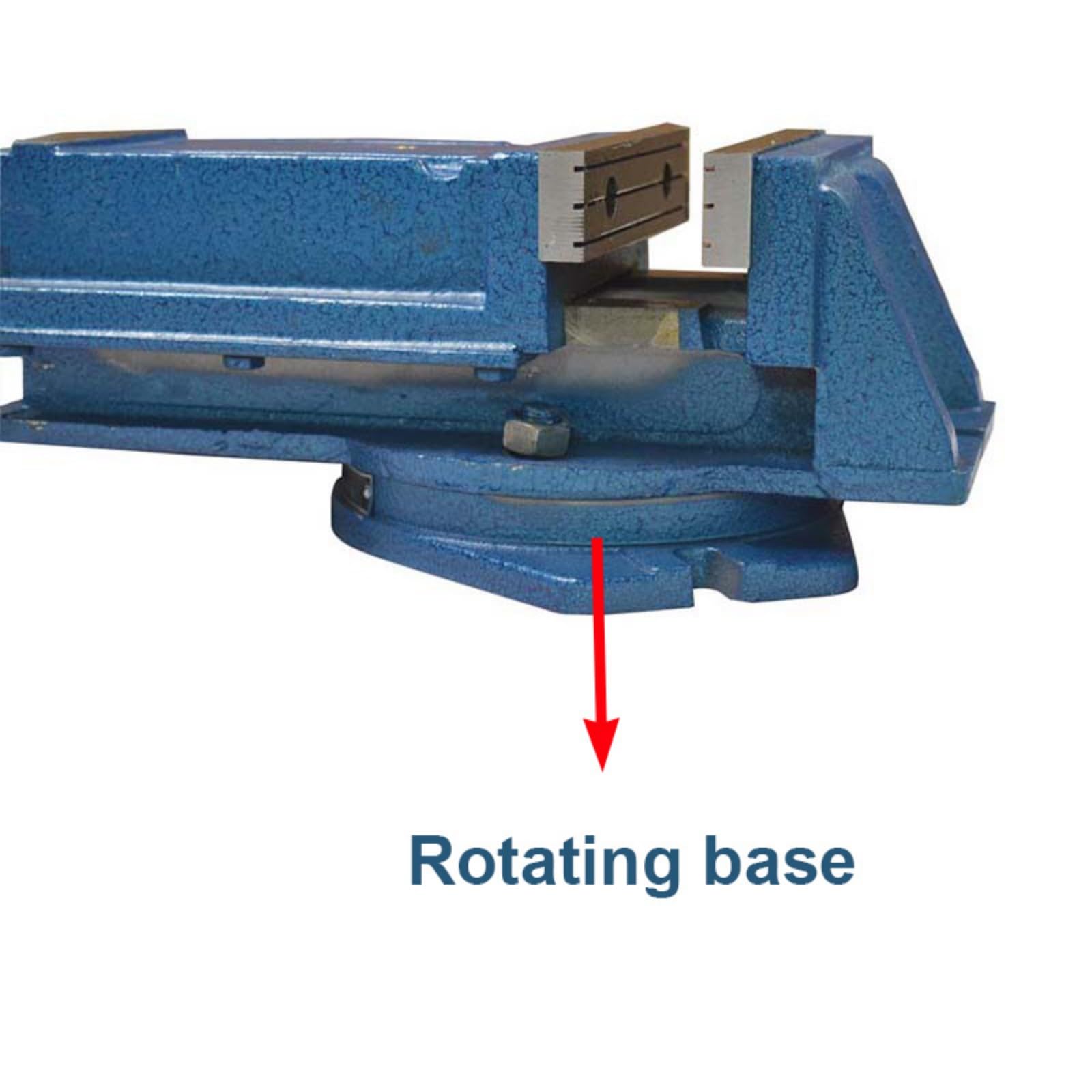 BEILOCKERY 6 Inch High Precision Milling Machine Bench Vise Bench Clamp Vise with Swiveling Base Milling Machine Vise Industrial Grade Vise