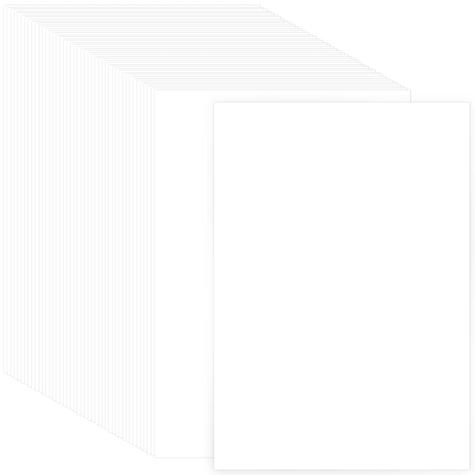 AUAUY A4 White Card, 100 Sheets 120Gsm Cardstock for Cards Making Printing
