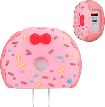 Aolcev for iPhone Charger Block Fast Charging 2 in 1 USB A USB C Charger Block 25W Cute Type C Fast Charging Blocks for iPhone 17 16 15 14 13 for iPad Pro USB C Charging Adapter Galaxy S26 S25 Pink