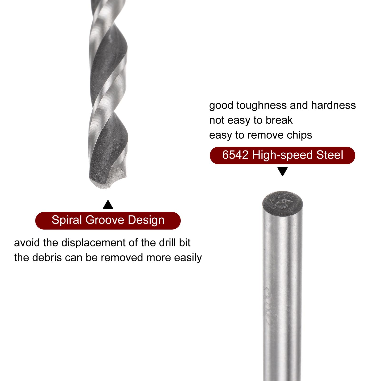 QUARKZMAN 6542 Alta velocità Acciaio Twist Trapano Punta, 4.2mm Trapano Punta 250mm Lunghezza Esteso Dritto Codolo Nero Ossido Rettificato Trapano Punta per Acciaio Alluminio Lega QUARKZMAN 6542 Alta velocità Acciaio Twist Trapano Punta, 4.2mm Trapano Punta 250mm Lunghezza Esteso Dritto Codolo Nero Ossido Rettificato Trapano Punta per Acciaio Alluminio Lega