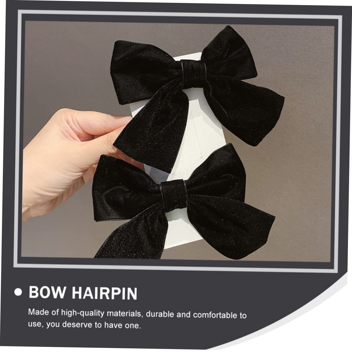 4pcs Bow headdress bridal headpieces for wedding bowknot hair clamp headpiece hair ribbon decorative hair clip aliigator hair clip bridal red Christmas pin child velvet - Image 2