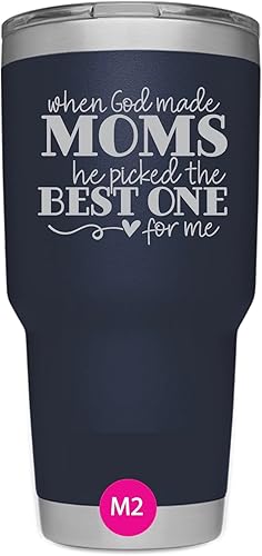 Vista 5 de Custom Engraved YETI Rambler Tumbler Mother and Mom's Designs -YETI Tumbler - YETI Cup (30 oz mug, M5 Love You Mom, Seafoam Green)
