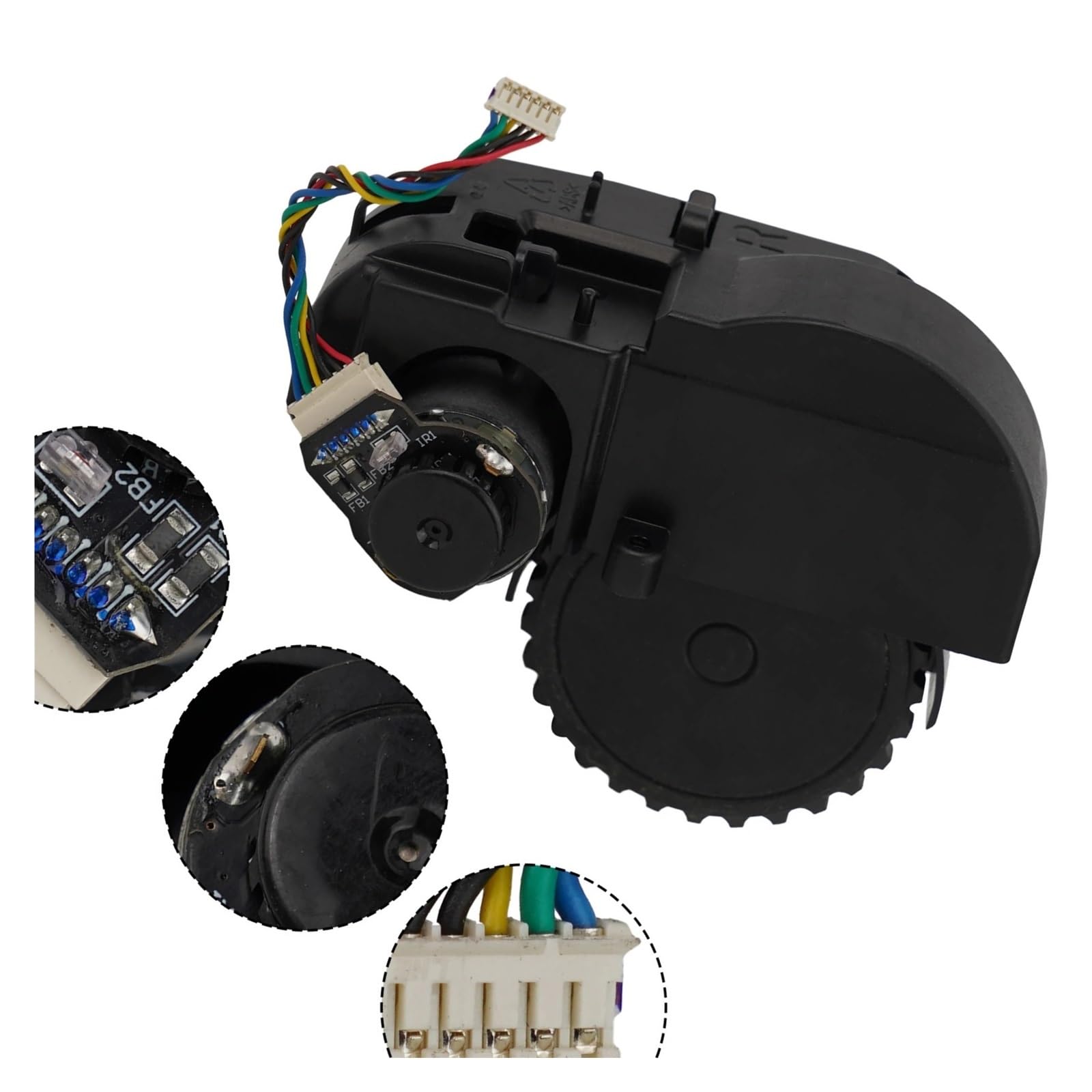 Accesorio For Aspiradora, Compatible Con Conga, Compatible Con Excellence 990, Piezas De Rueda Con Motor For Aspiradora Robot.(1pcsR)