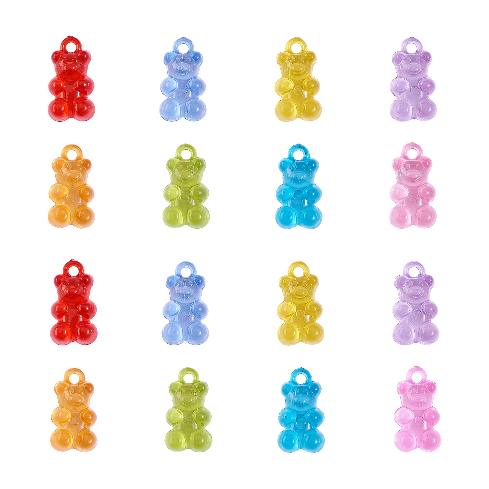 120 Stück Gummibärchen-Nagelanhänger – Leuchten Im Dunkeln & 3D-design | Für Nailart & Basteln
