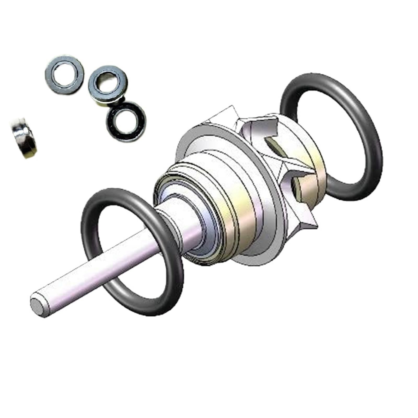 Roulement à billes anti vibration T2 T3 Boost SR144TLKZ1N 6.35mm