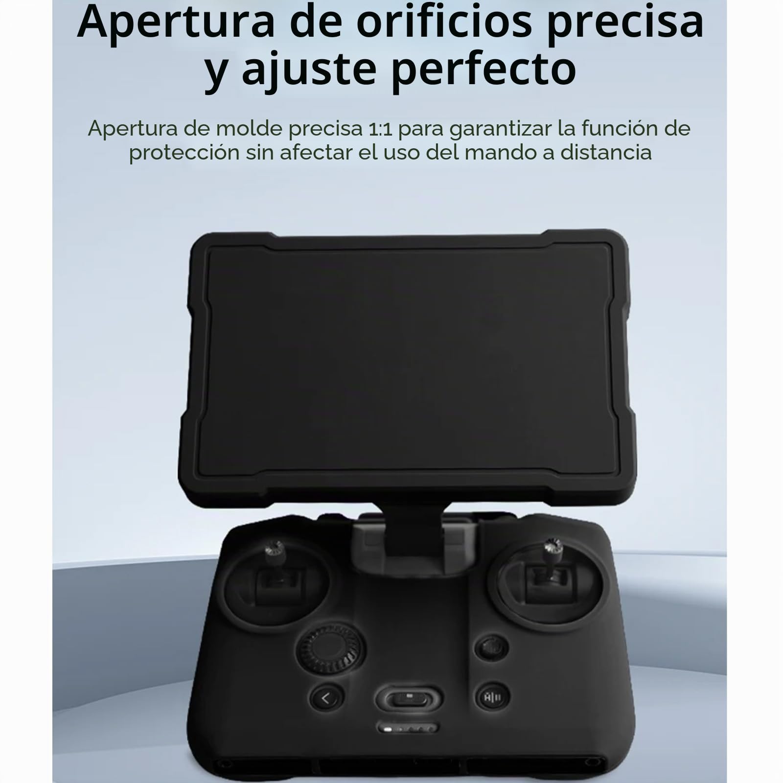 Funda Protectora para dji RC Pro 2, Control Remoto Funda Silicona + Pantalla Protector, Accesorios para dji Mavic 4 Pro/dji RC Pro 2 (Black)
