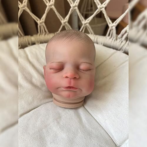 Miniatura 3 de eveseed Kits de bricolaje Reborn ya pintados de 21 pulgadas de vinilo de silicona de simulación para bebés muñeca de dormir Reborn para bebés