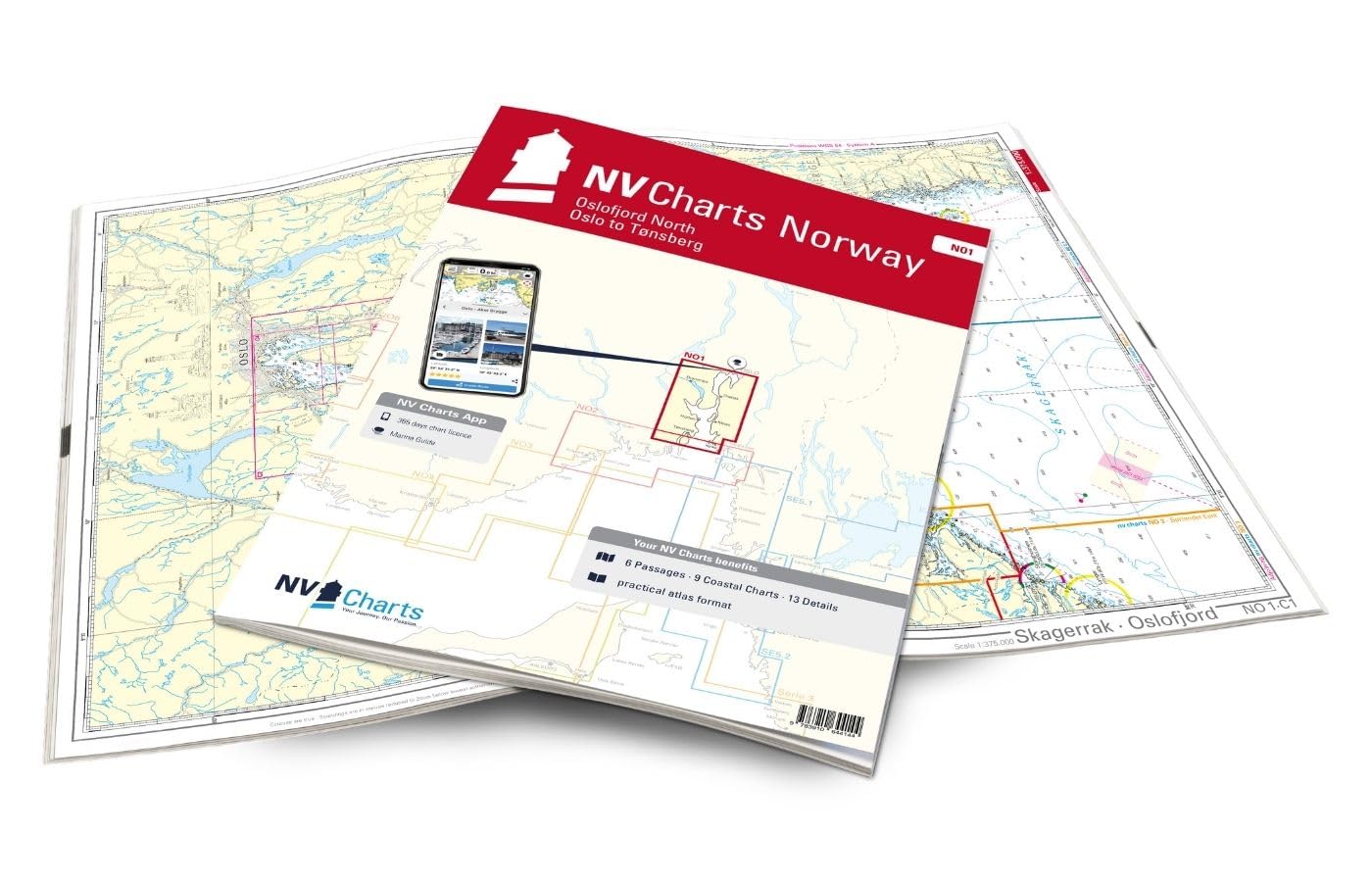 NV Atlas Norway NO 1 mit App Lizenz- Seekarte Norwegen - Oslo til Tønsberg