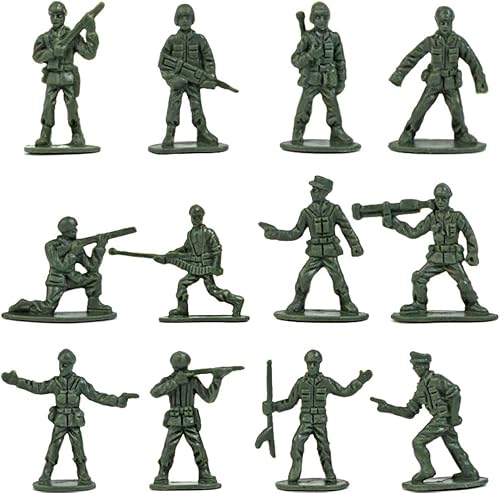 Miniatura 8 de ikasus 360 piezas de plástico para hombres del ejército para niños, mini figuras de acción militares, figuras militares de soldados de juguete con