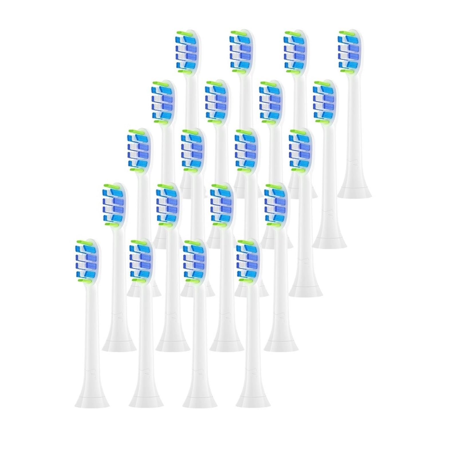 4PCS Zahnbürstenköpfe für Erwachsene, kompatibel mit Philips | Ersatzbürstenköpfe aus Kunststoff für die tägliche Mundpflege von Erwachsenen(20HB60C)