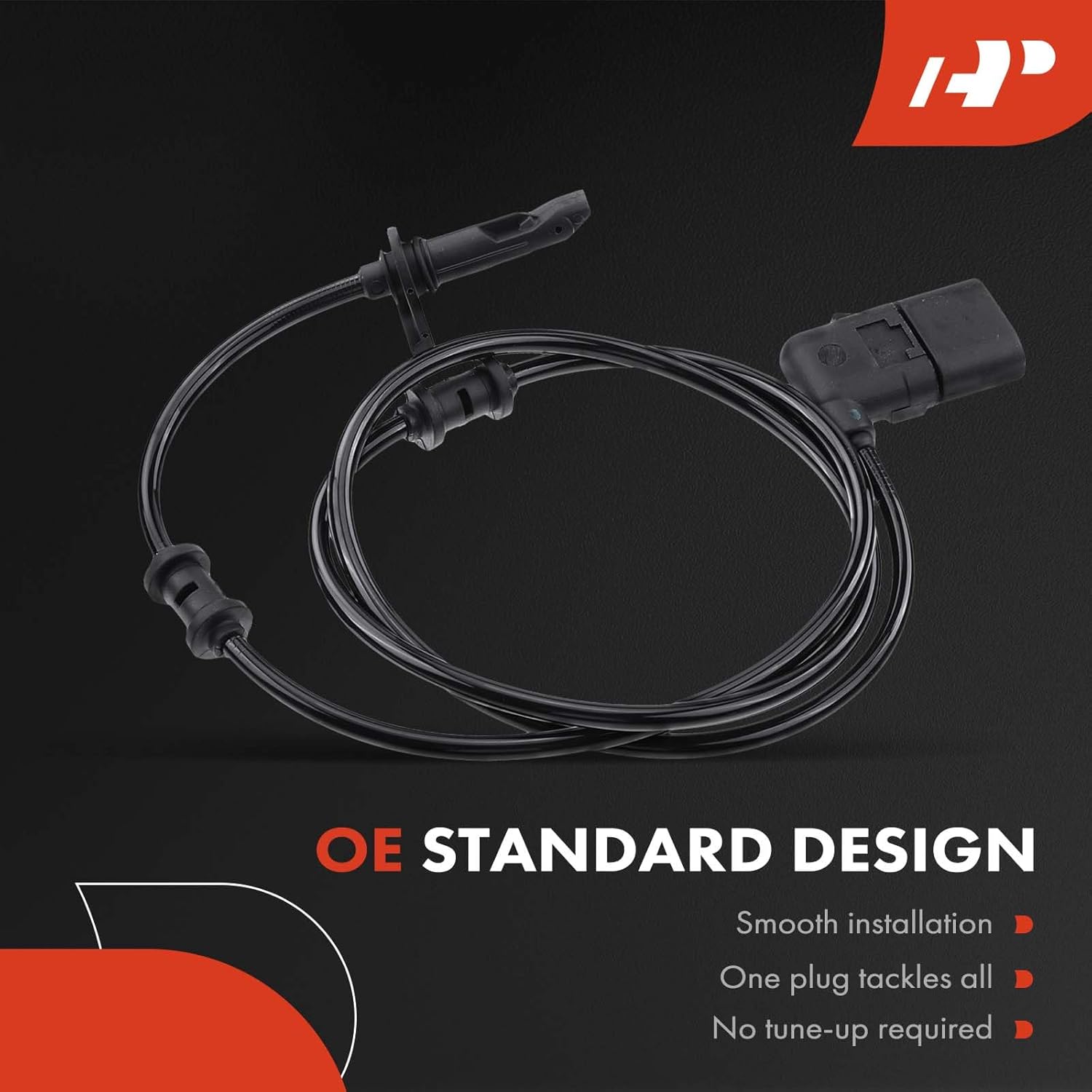 A-Premium ABS Wheel Speed Sensor Compatible with Mercedes-Benz Models - W205/C205/A205 C300/C43 AMG, W205 C350e/C400/C450 AMG - Rear Driver and Passenger Side, Replace# 0265009315, 2059058503