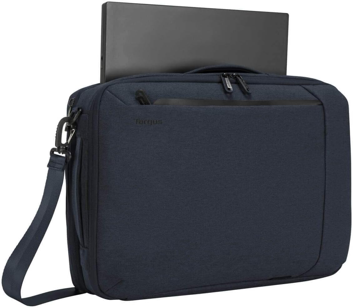 Targus Cypress Convertible Backpack with EcoSmart Designed for Business Traveler and School fit up to 15.6-Inch Laptop/Notebook, Navy (TBB58701GL)