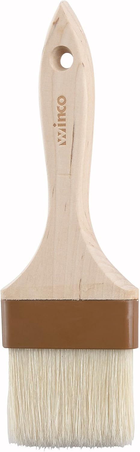 Winco Flat Pastry and Basting Brush, 1-1/2-Inch, Beige : Home & Kitchen
