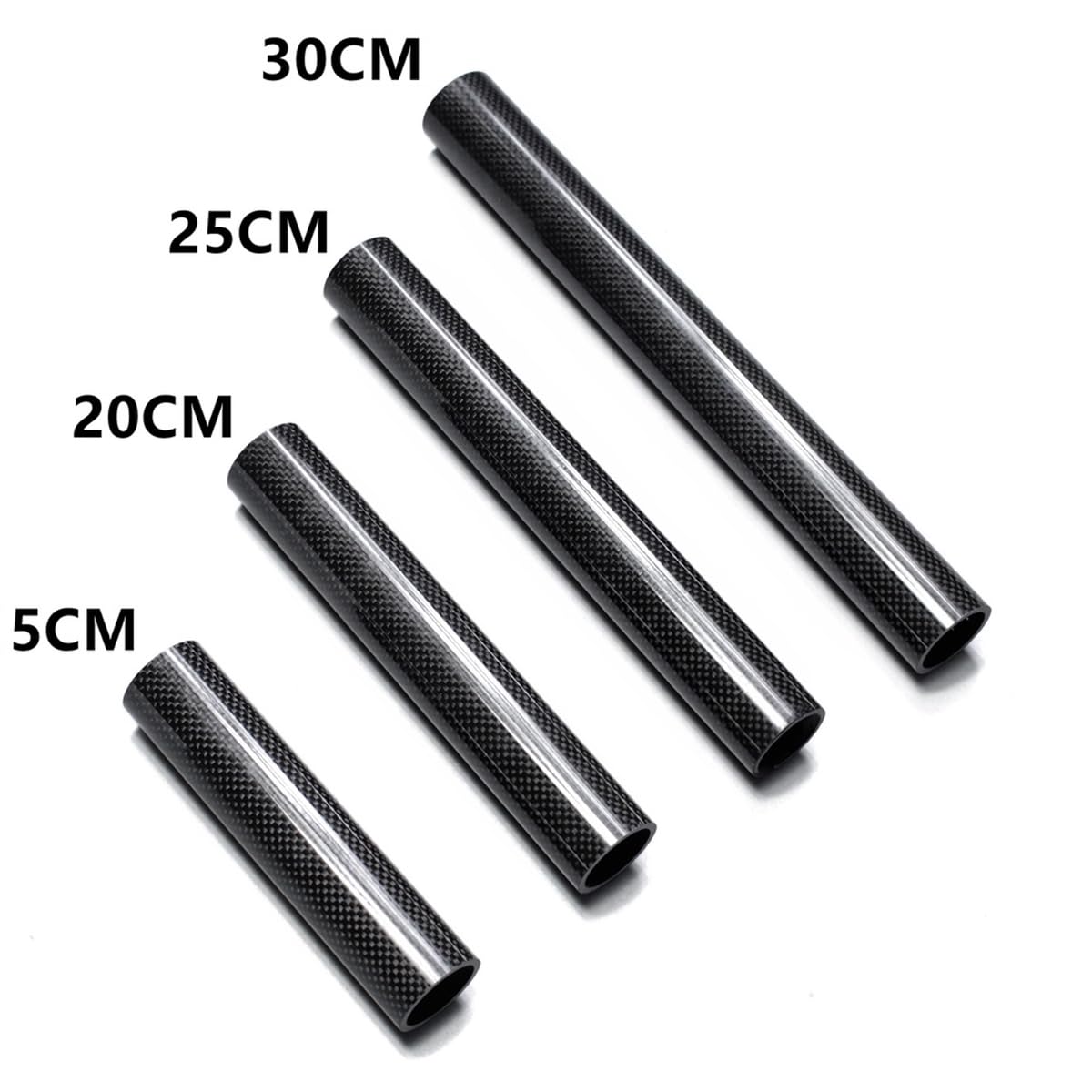 Spacer Manubrio Mtb Distanziali Forcella Bici In Fibra Di Carbonio 3K - Set 5 Pezzi Spessori Vari Componenti Fibra Carbonio