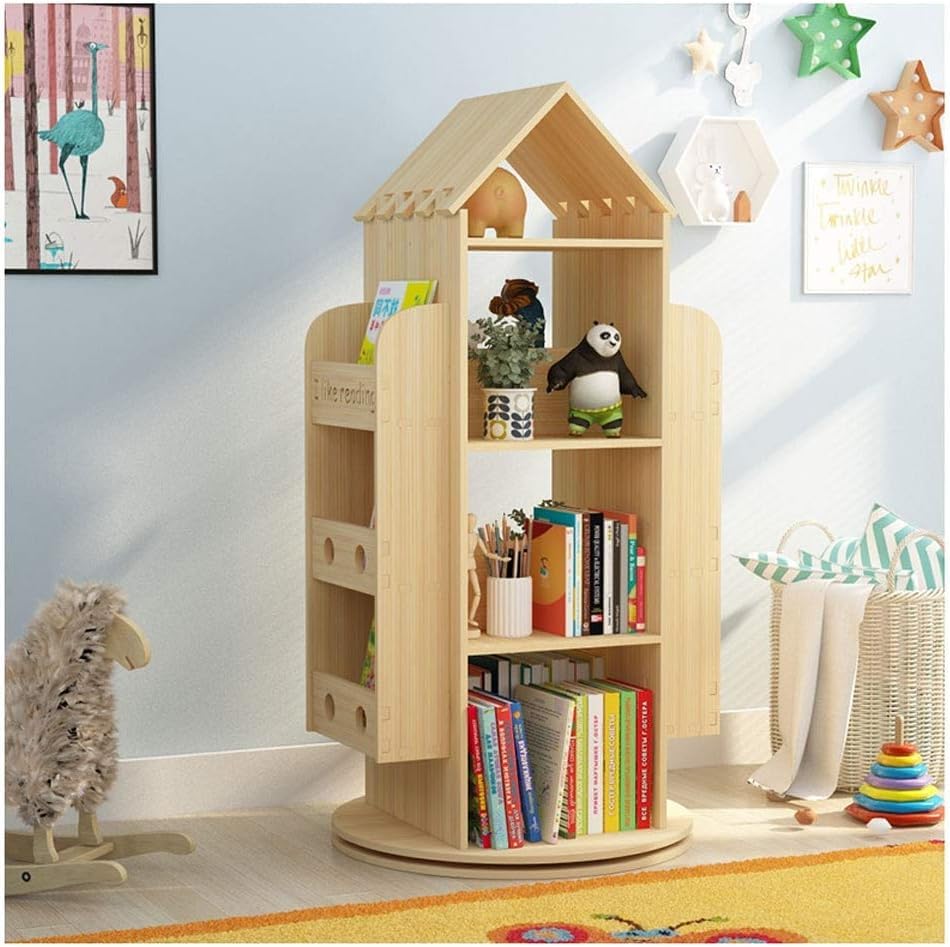 Étagère à livres rotative créative pour aménager la chambre des enfants