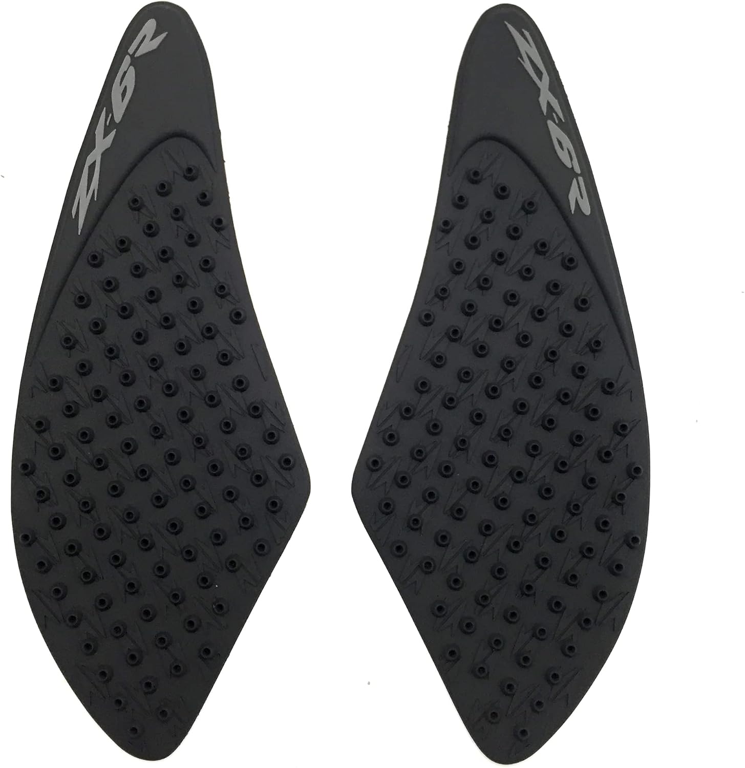 Black Gas Fuel tank Side pads Protector Knee Grip Traction Compatible with Kawasaki Ninja ZX6R 2007-2008