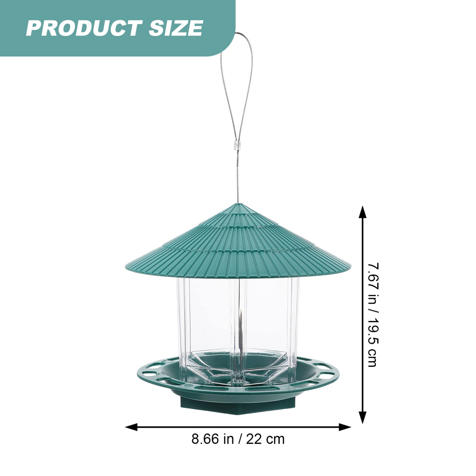 Mangiatoia Automatica Per Uccelli Da Appendere Contenitore Per Cibo Per Uccelli in Plastica Mangiatoia Decorativa