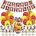 Dragon Ball Anniversaire Decoration Ballons, 37 pcs Dragon Ball Fête D'anniversaire Fournitures Ballons Heureux Set Jouets Fête Ballon Fête à Thème pour Enfants Décoration de Fête d'anniversaire