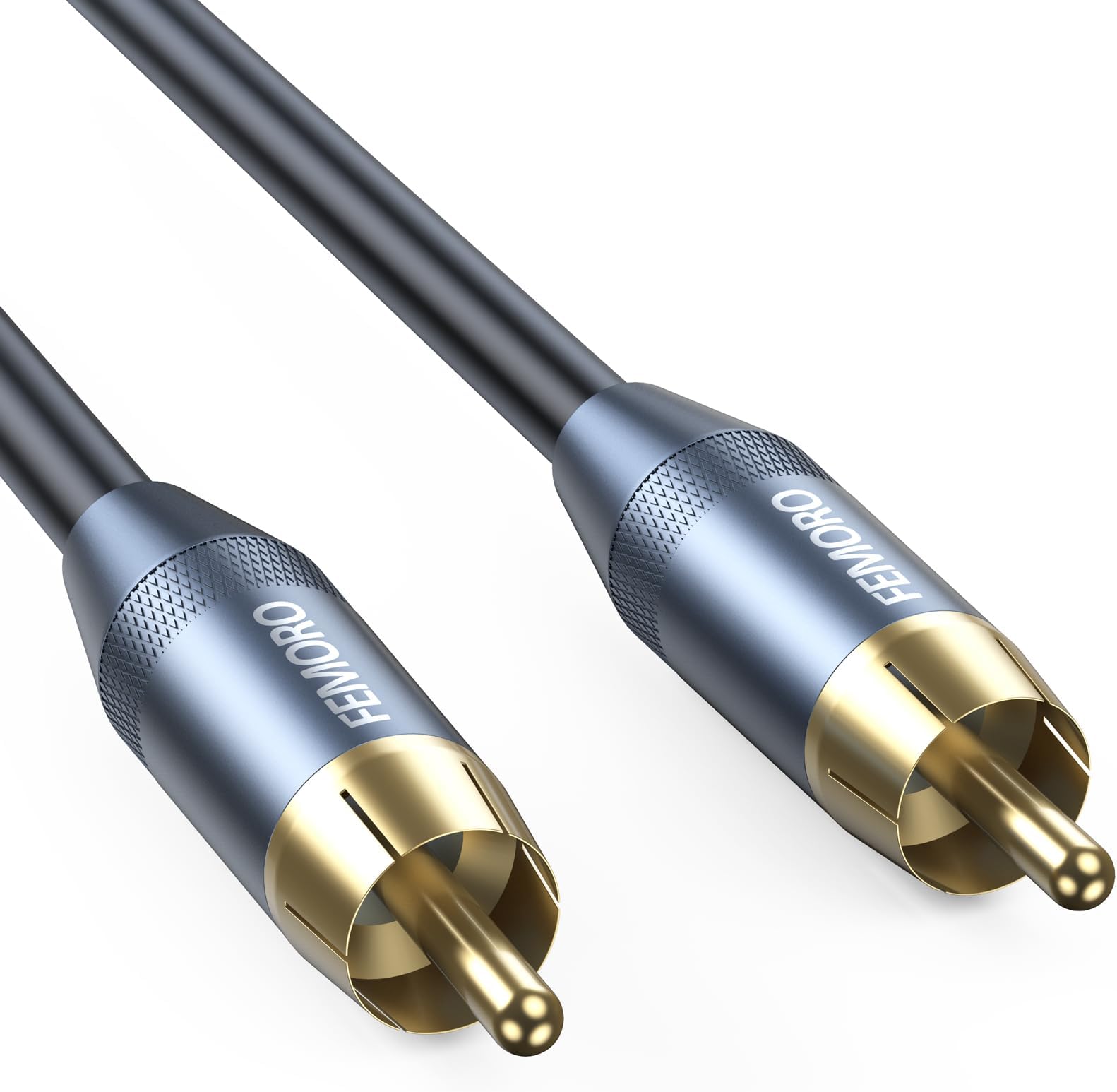 Subwoofer Cable 10 ft, Single RCA Cables Dual Shielded Wire 24K Gold-Plated Plugs Deep Bass Replacement for SVS Klipsch Yamaha Sub AV Receivers