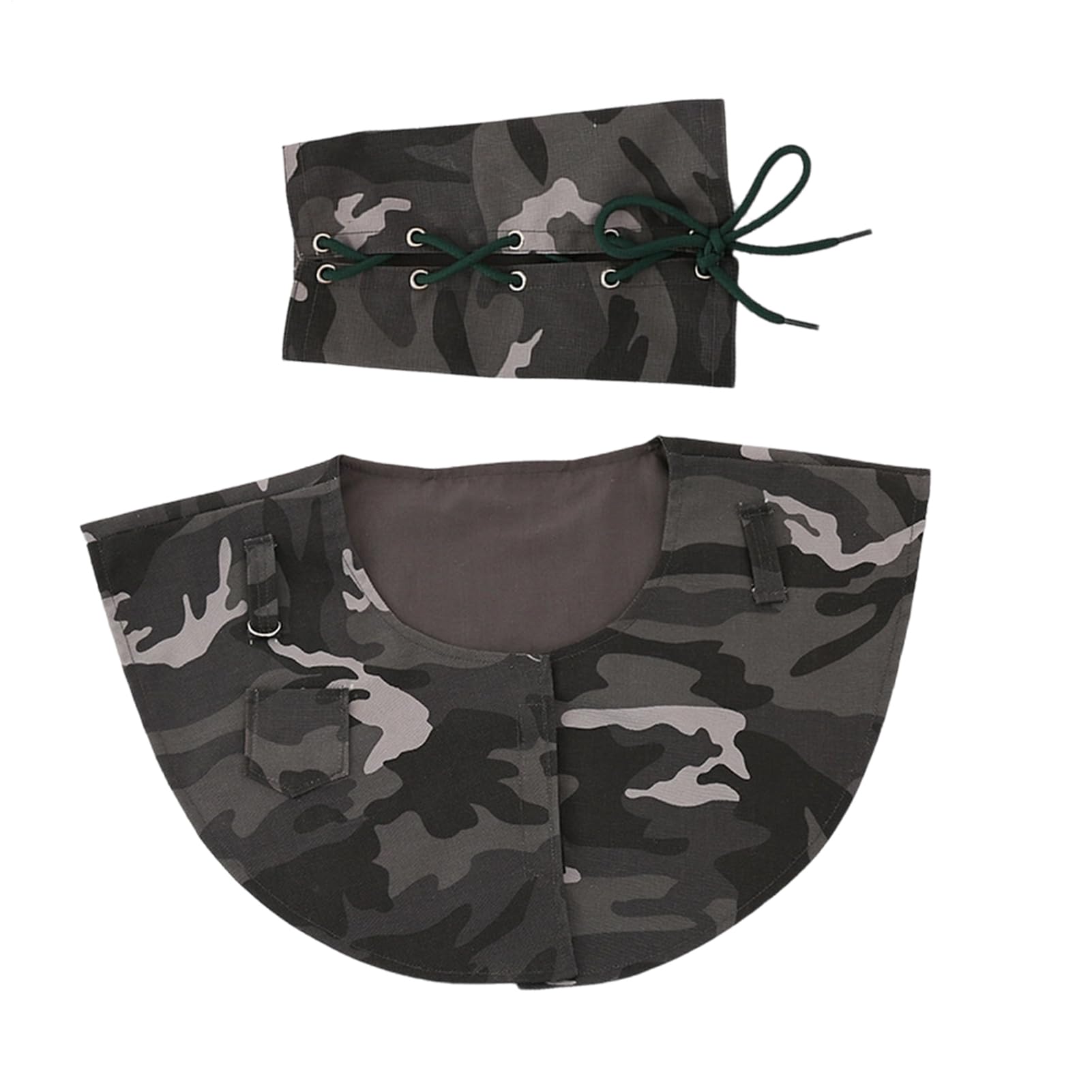 Protector de hombro para pájaros capa lavable de tela con bucles para colgar juguetes de loros