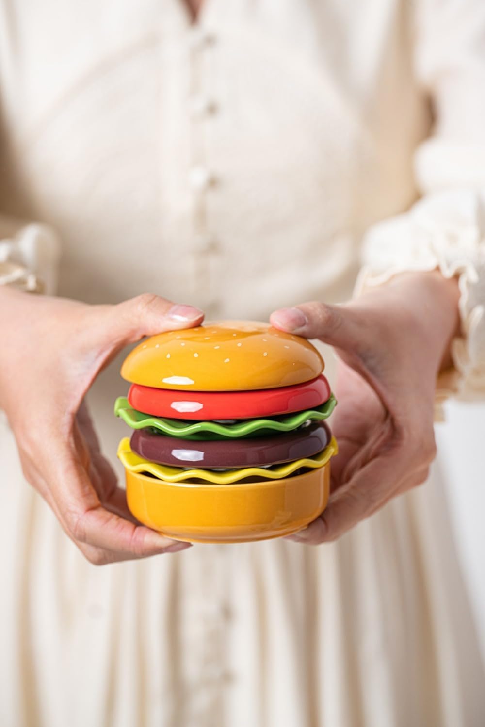 Amazon.co.jp: Fiyyuga プレートセット ディップ ハンバーガーセット 6